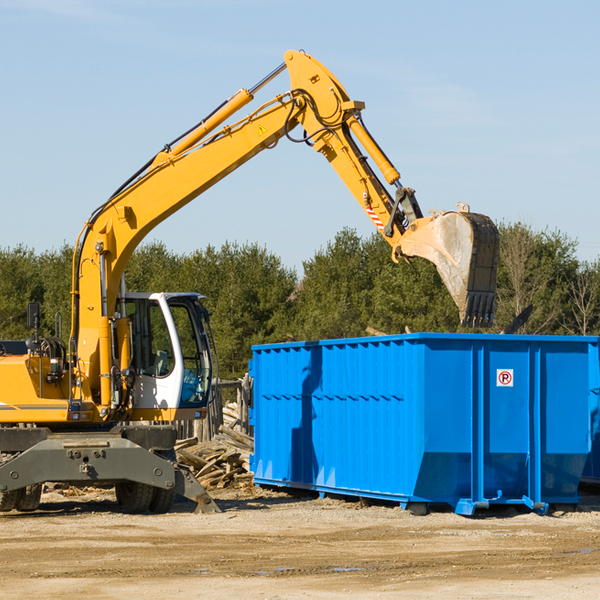 how does a residential dumpster rental service work in Irwin